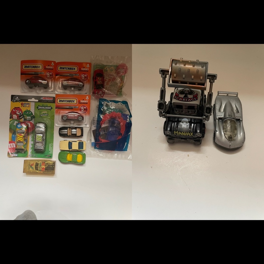 Matchbox cars/hot wheels cars/etc